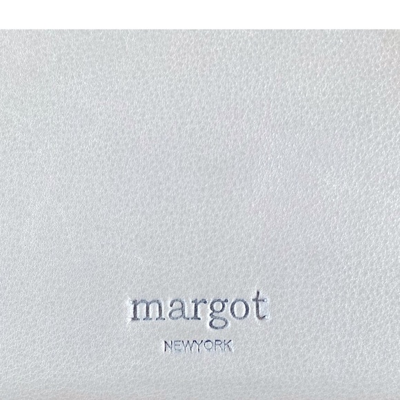 Margot New York Patty Envelope Leather Wristlet Strap Wallet NWT Light Blue - Picture 2 of 8